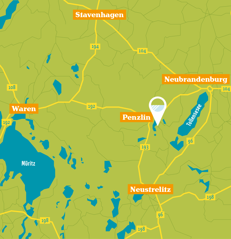 Anfahrt » Seeweide Naturcampingplatz Penzlin