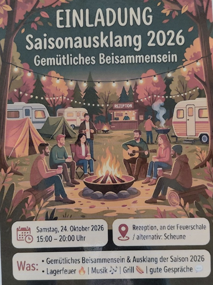 Saisonabschluss und Camperabend am 24.Oktober 2026 » Seeweide Naturcampingplatz Penzlin